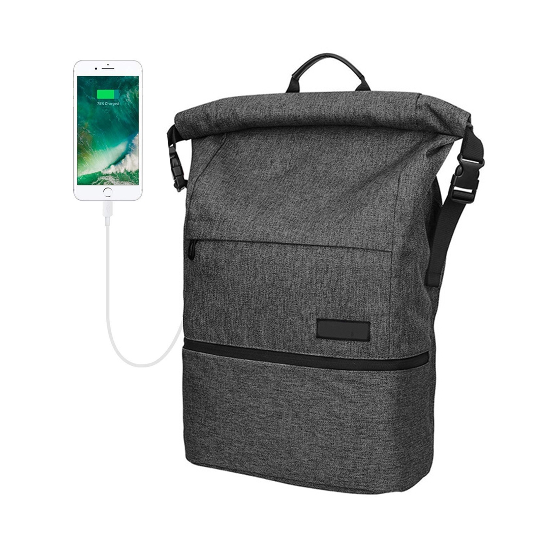 Polyester Waterproof Laptop Backpack with USB Interface Capacity 35L