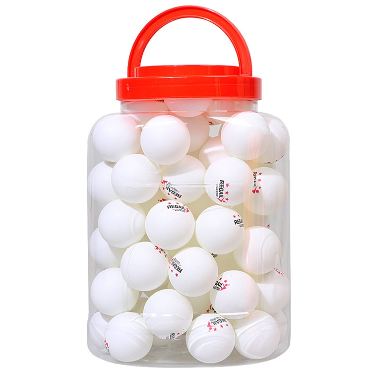 REGAIL 60 PCS Barrel Celluloid Table Tennis Training Ball (White
