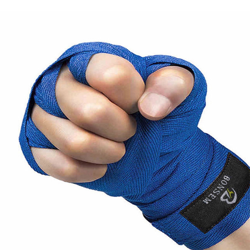 BONSEM Training Boxing Bandage for Adults, Size 2.5m (Blue)