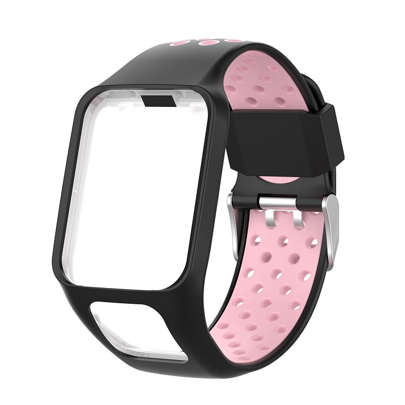 For TomTom Spark Runner 2 / 3 Strap Universal Model Two Color Silicone