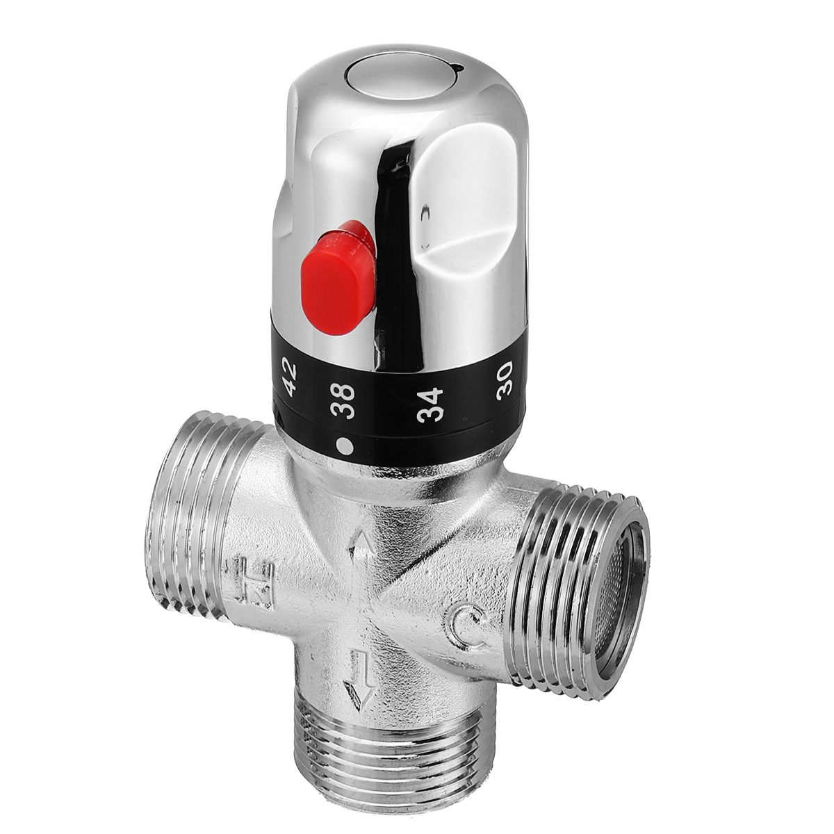 Pipe Thermostatic Valve Water Mixing Valve Solar Temperature Control