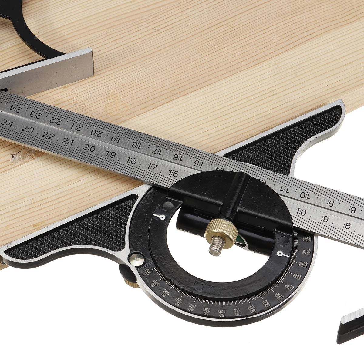 12″ 300mm Combination Square Protractor Level Measure Measuring Angle