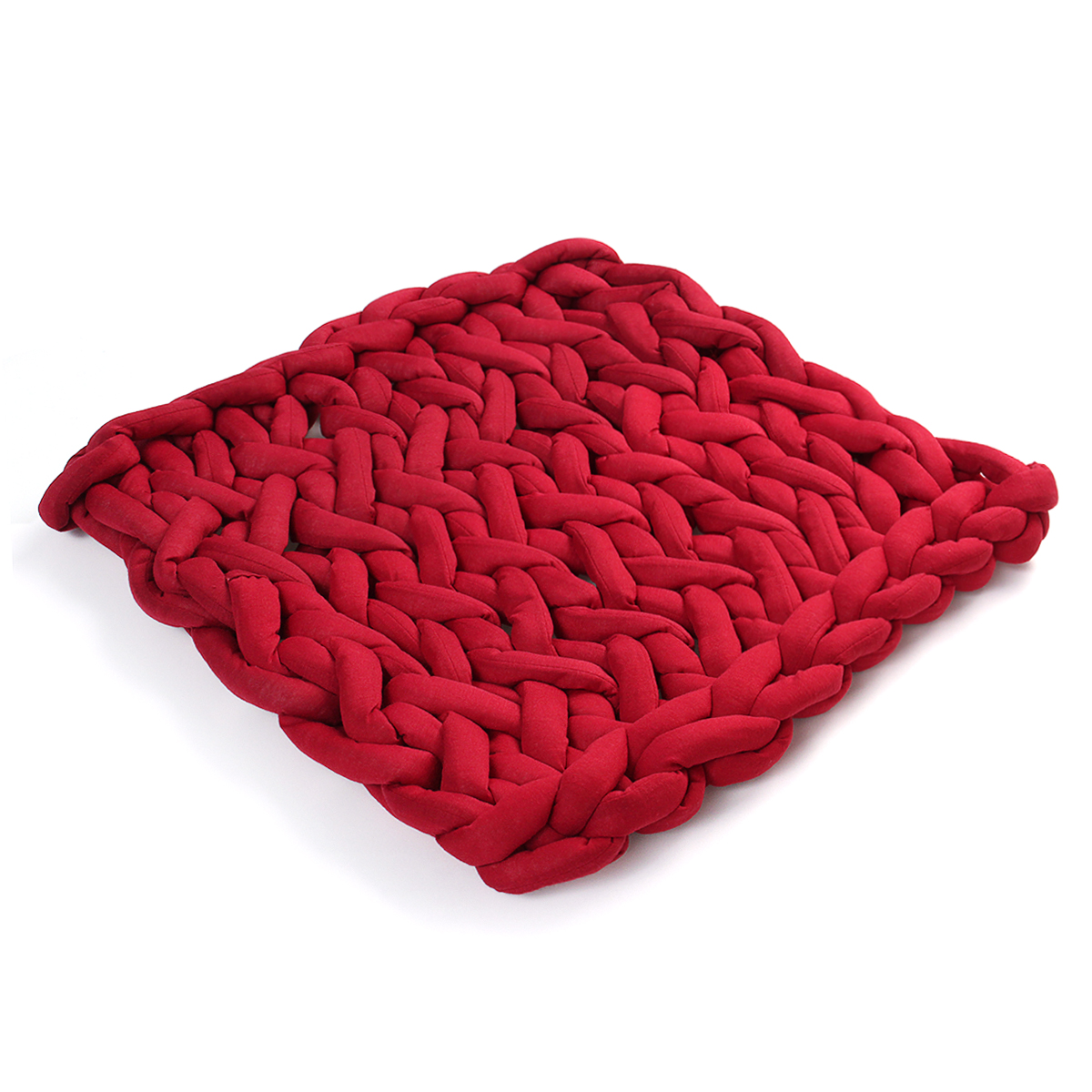 50 x 50cm Handmade Knitted Blanket Cotton Soft Washable Lintfree Throw