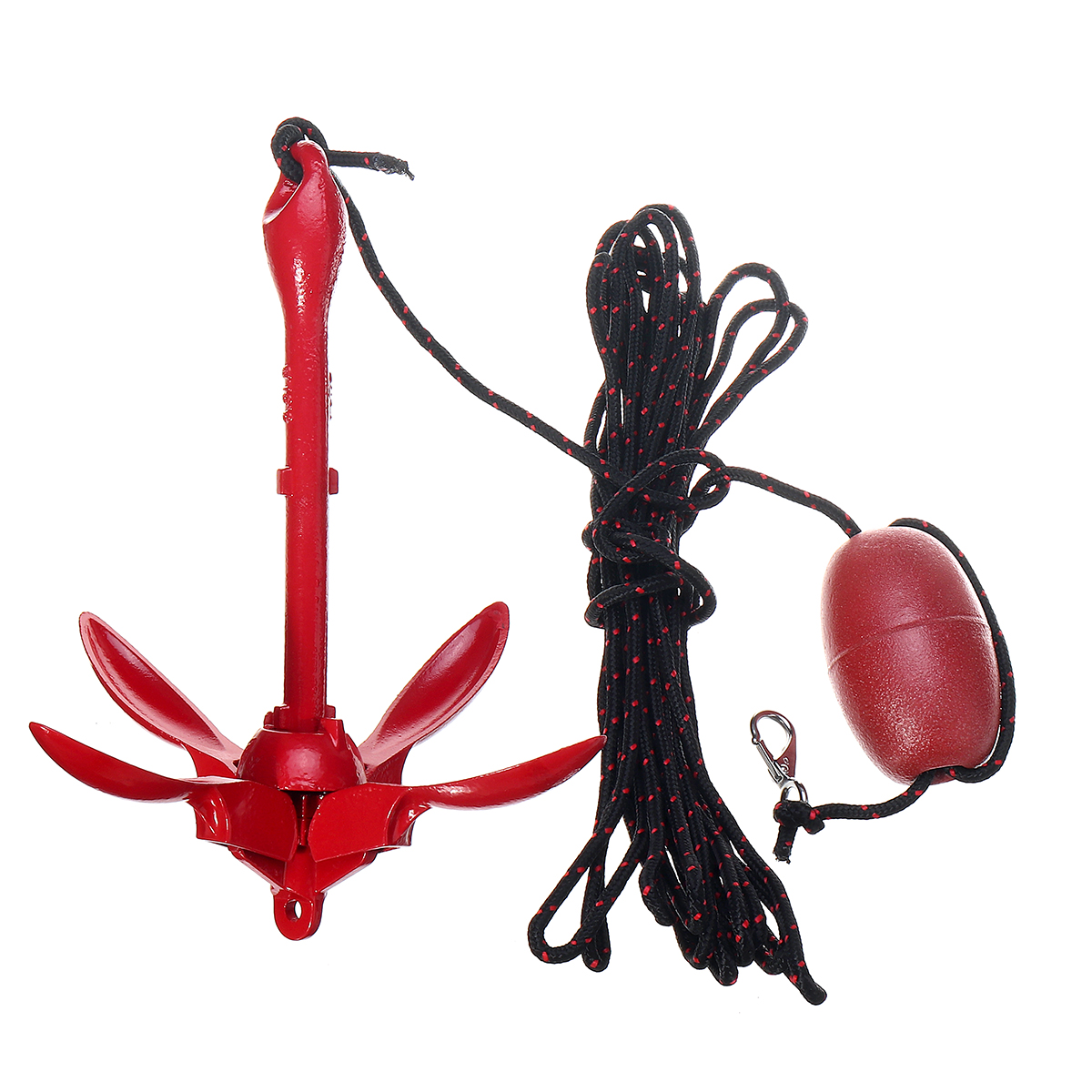 Folding 1.5kg Anchor Buoy Kit for Canoe Kayak Boat Sailboat Fishing Jet