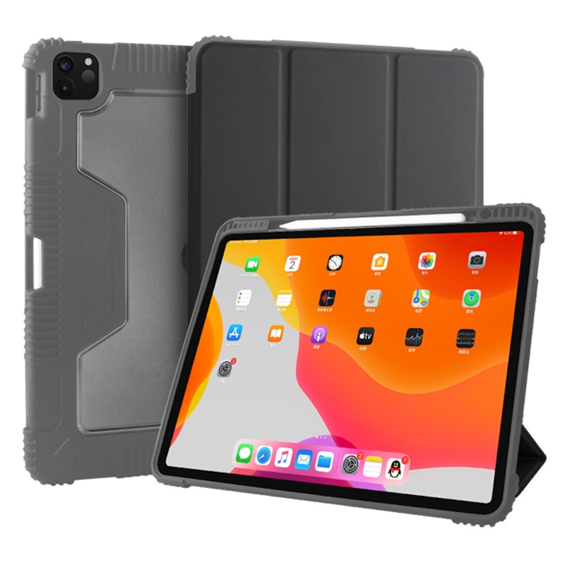 For iPad Pro 12.9 inch (2020) Mutural Horizontal Flip PC + TPU + PU