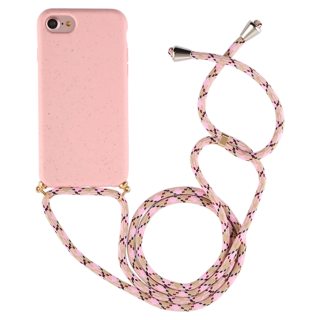 For iPhone SE 2020 / 8 / 7 TPU AntiFall Mobile Phone Case With Lanyard