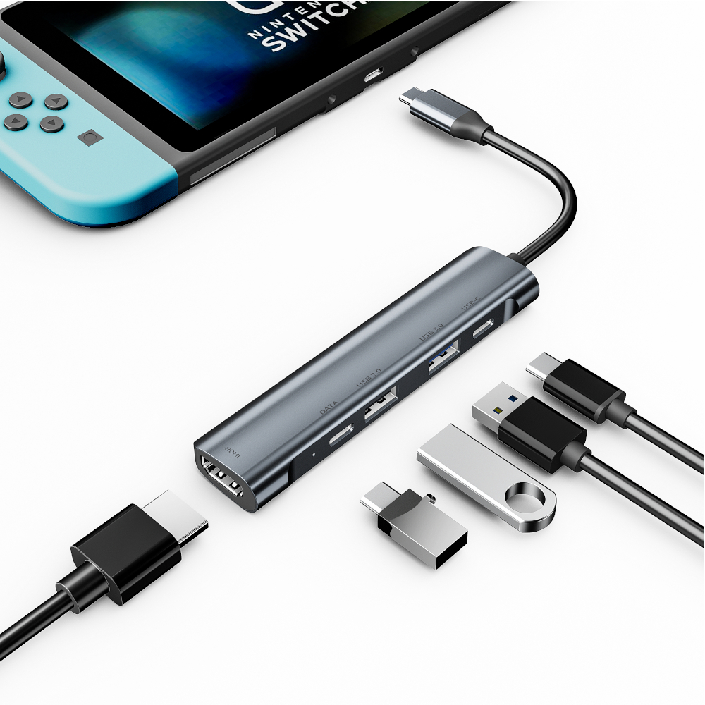Bakeey 5 In 1 USBC Hub Docking Station Adapter With 4K