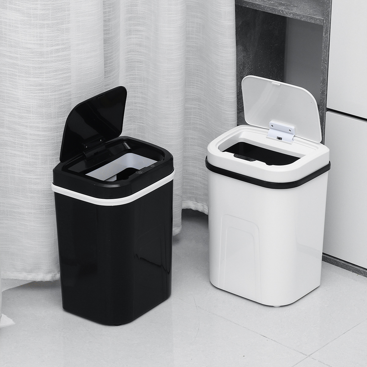 AOMIDE 15L Automatic Touchless Trash Can Intelligent Induction Motion