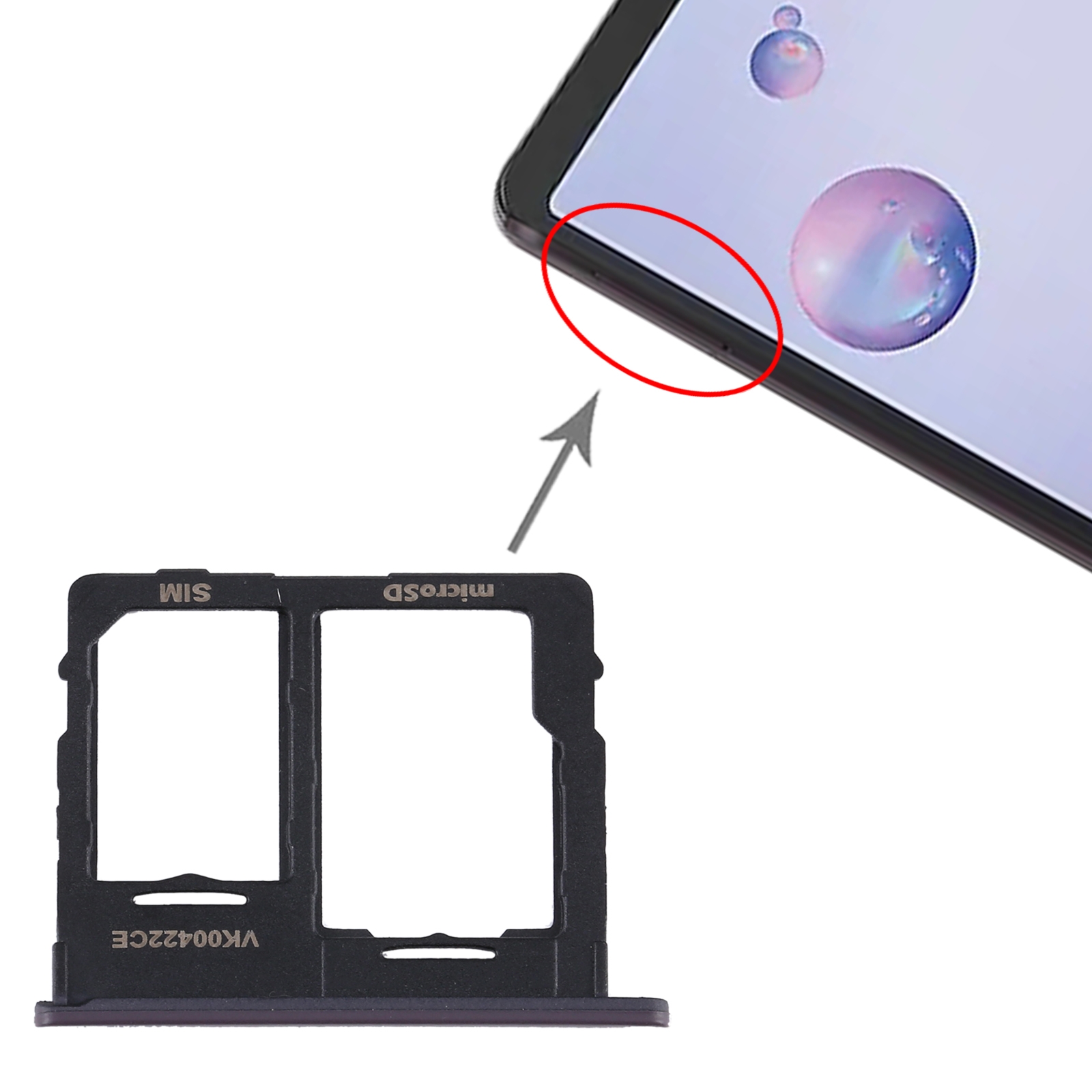 SIM Card Tray + Micro SD Card Tray for Samsung Galaxy Tab A 8.4 (2020