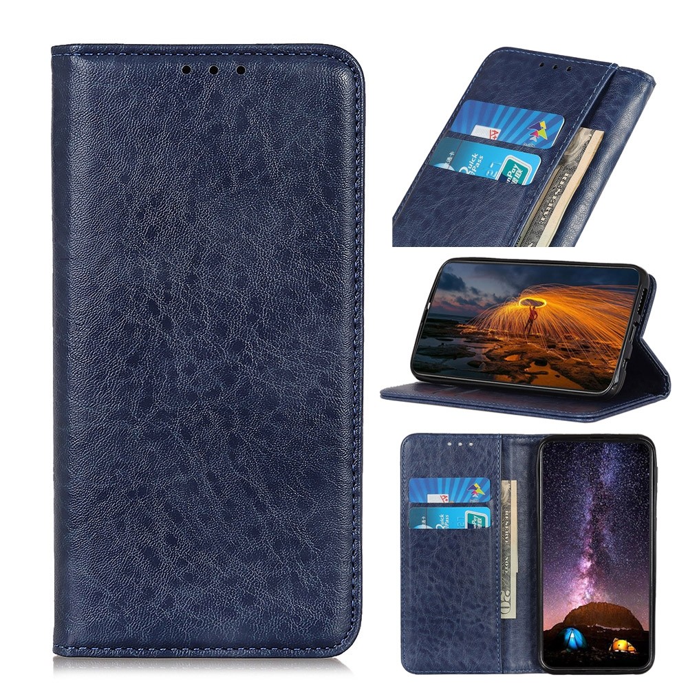 For Nokia G300 Crazy Horse Texture Horizontal Flip Leather Phone Case (Blue)