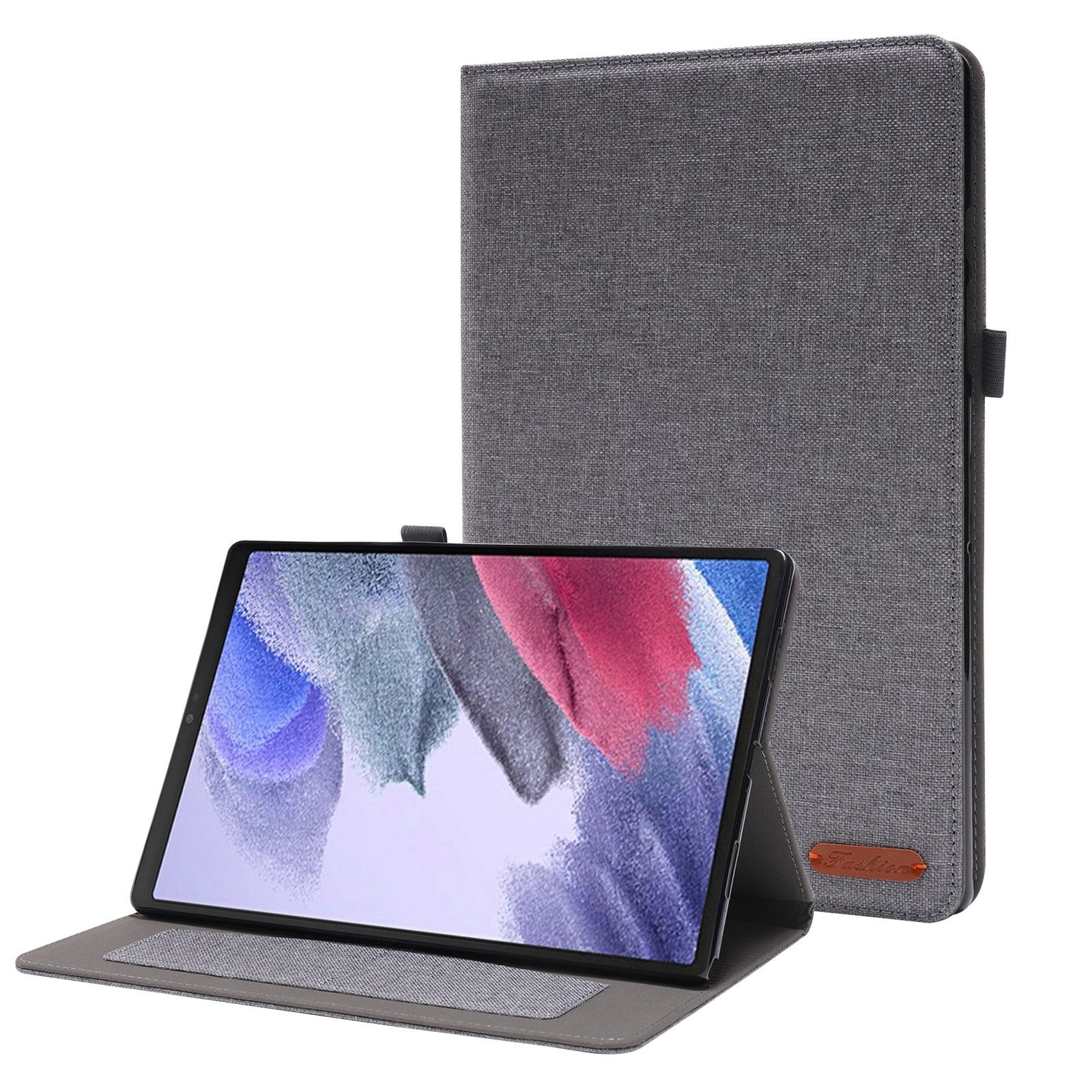 For Samsung Galaxy Tab A8 10.5 2021 Horizontal Flip Fabric PU Leather Tablet Case with Card