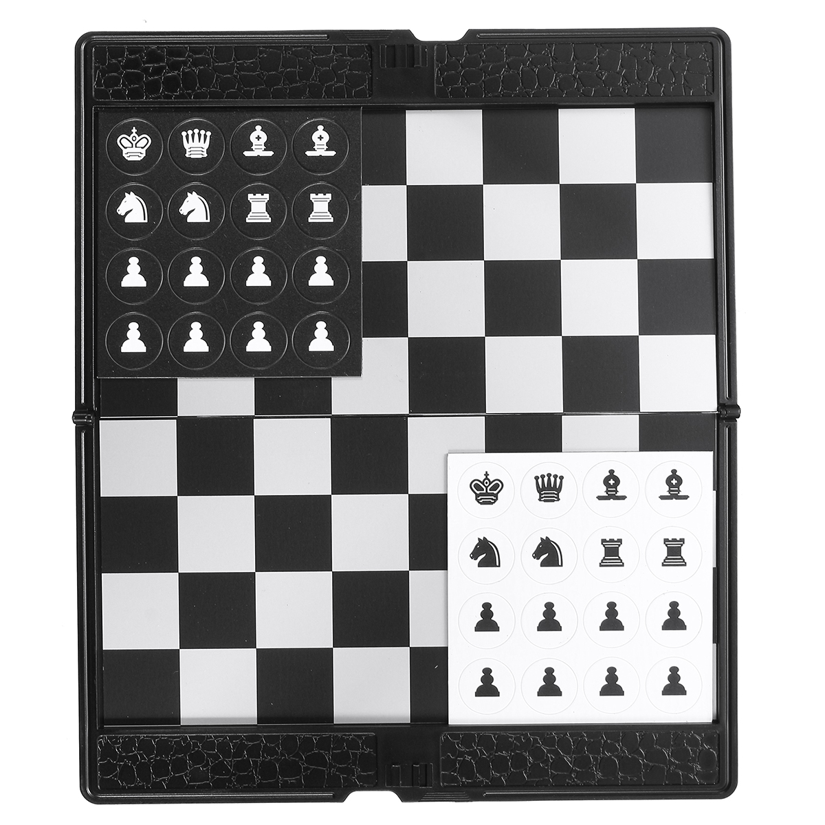 Folding Chess Set Portable Wallet Pocket Chess Board Puzzle