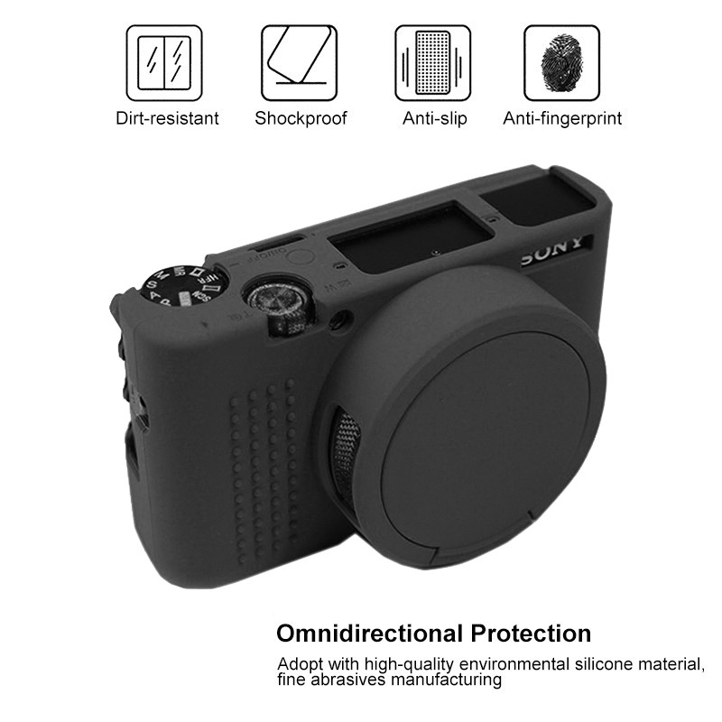 Soft Silicone Protective Case for Sony ZV1 (Yellow)