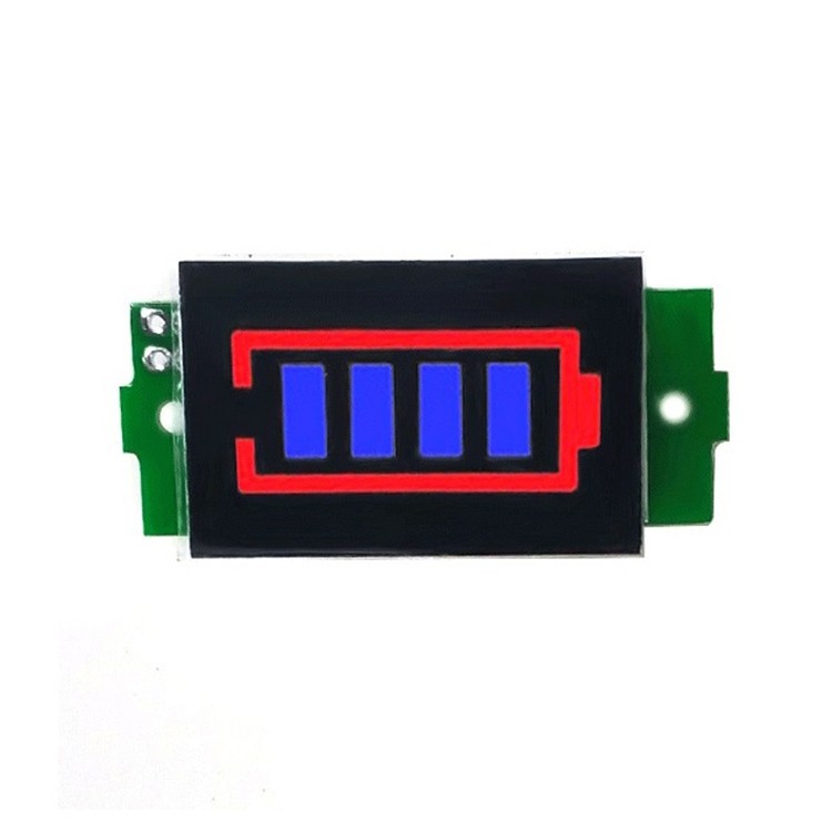 Lithium Battery Fuel Gauge Display Module (Blue)