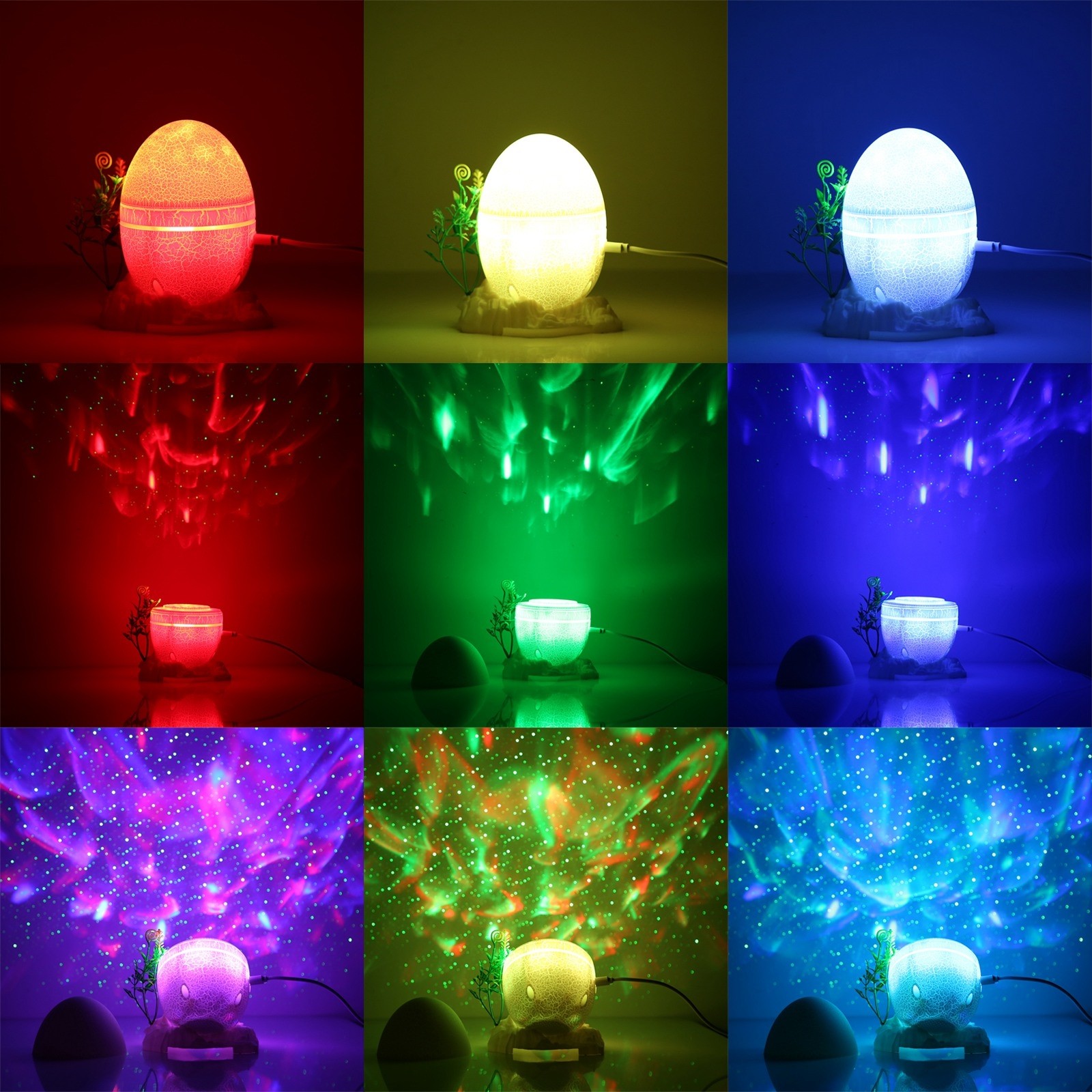 Starry Projector Music Night Light with Remote Control (Colorful Light)