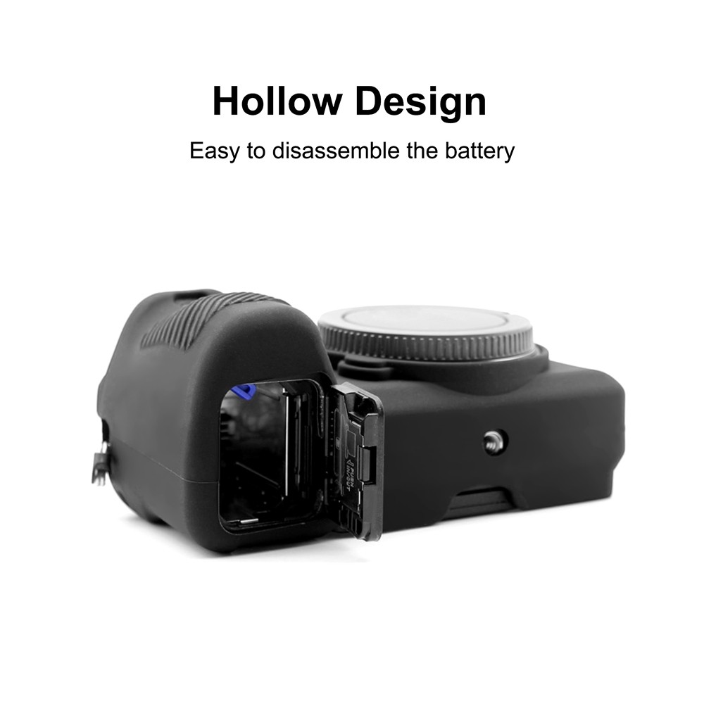 PULUZ Soft Silicone Protective Case for Sony ILCE6500 (Black