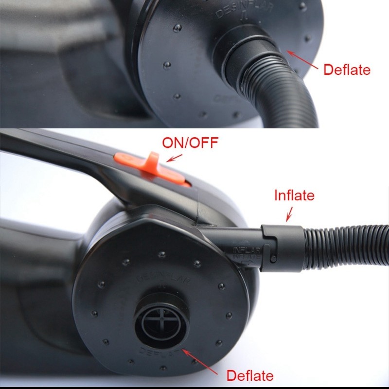 HT338 Rechargeable Electric Air Pump Inflatable Boat Air Pump, EU Plug