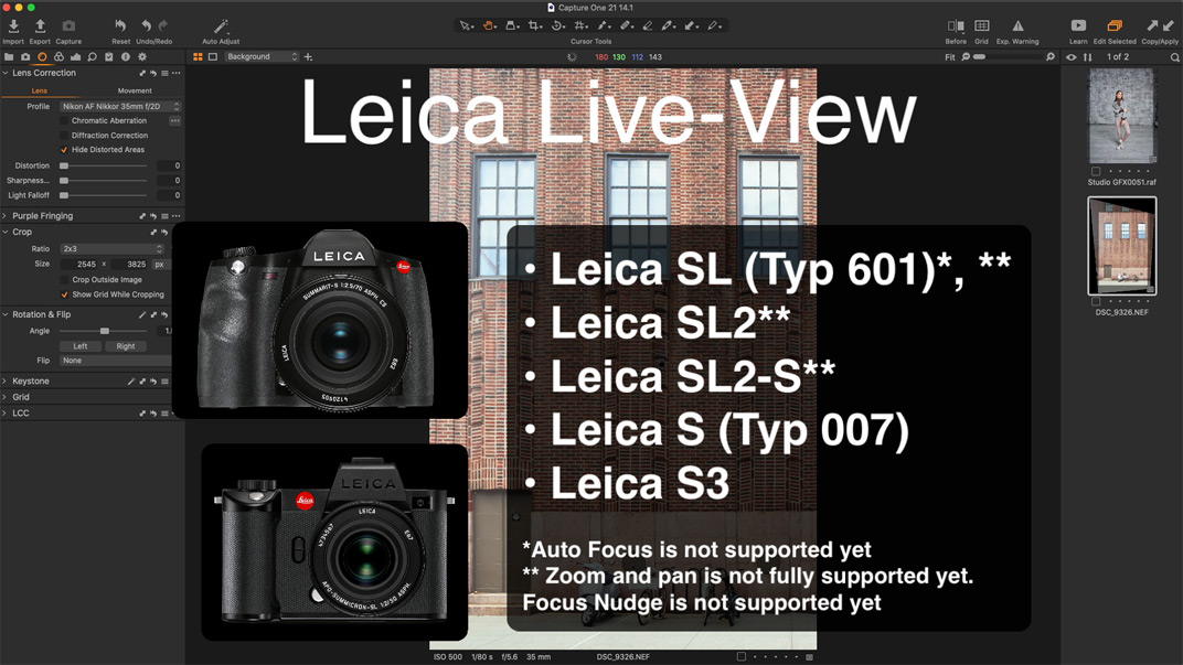 Capture One 21 (14.1) Die Neuerungen im Überblick