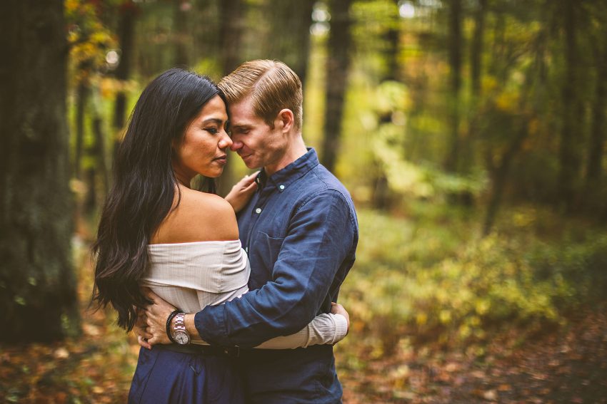 Autumn Middlesex Fells engagement