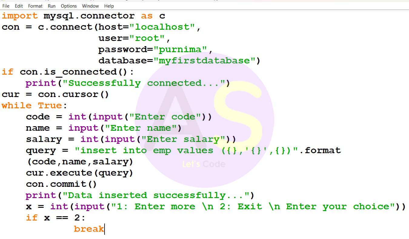 Interface with Python MySQL Class 12 CBSE
