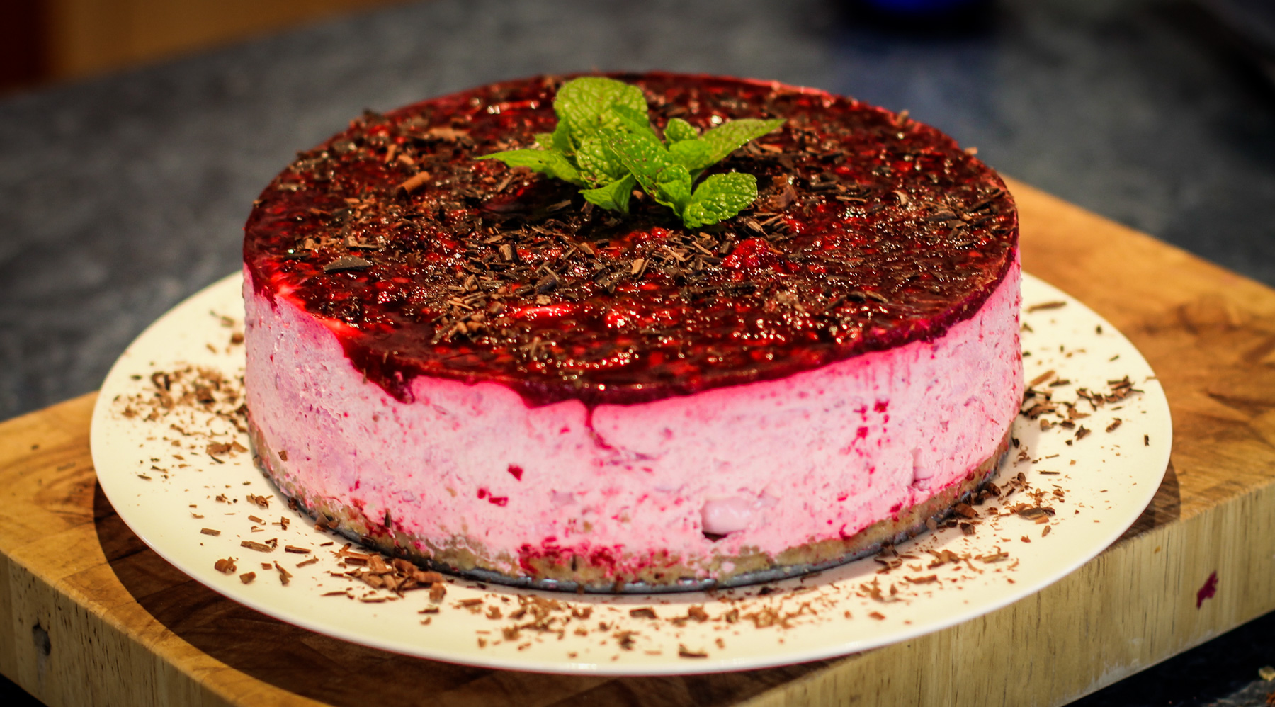 Boysenberry cheese cake ALEX'S KITCHEN WONDERLAND