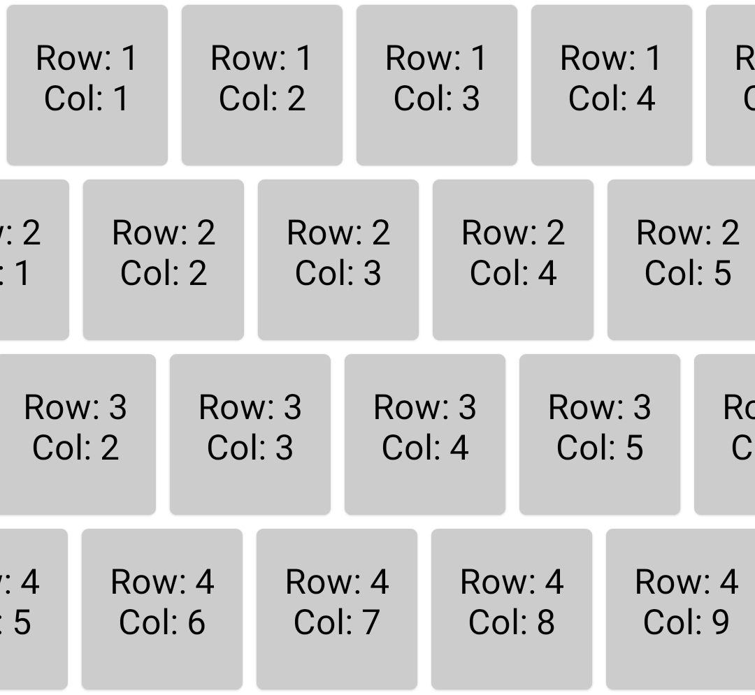 Jetpack Compose Building Grids