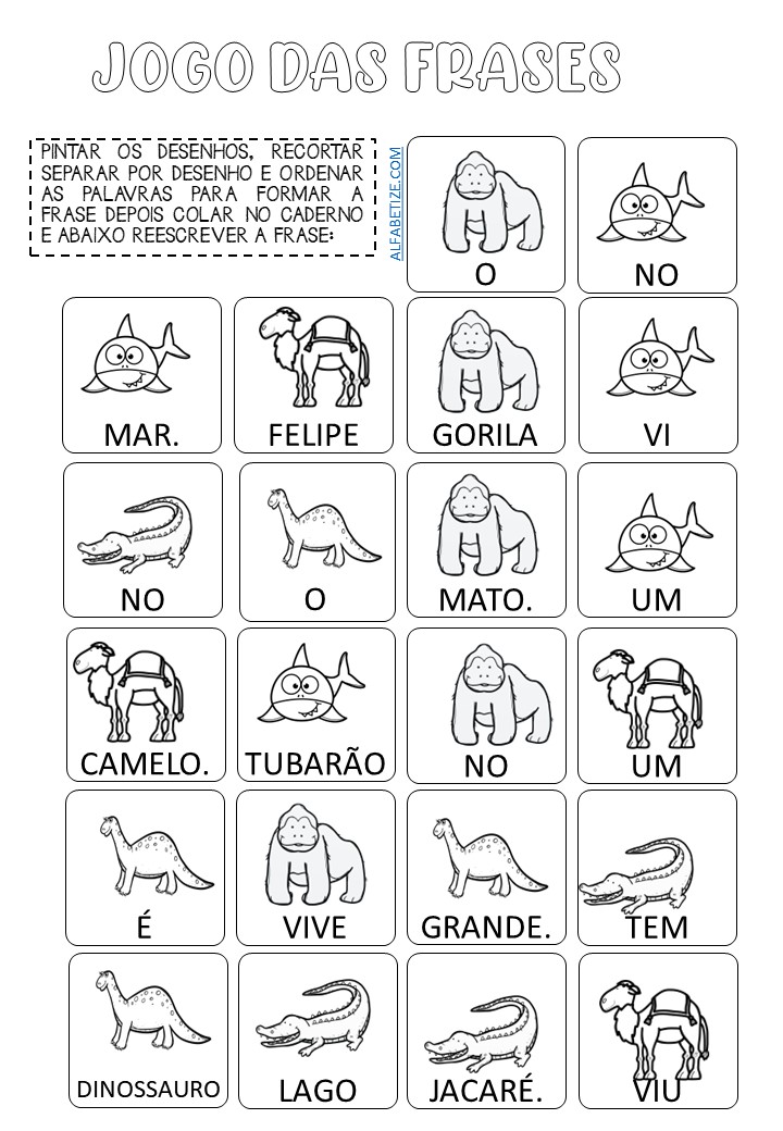 ATIVIDADE COM RIMA 1 ANO