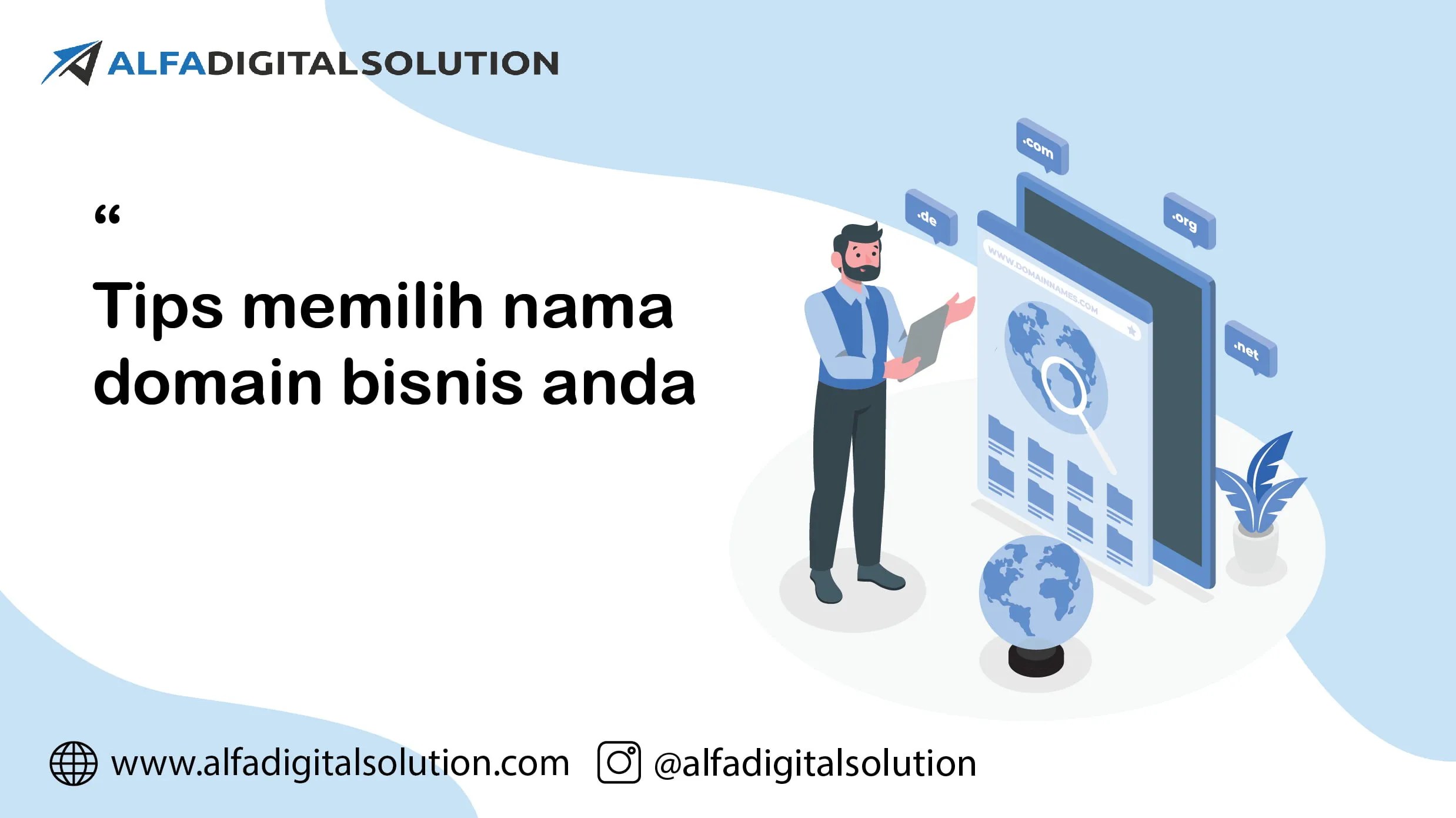 Tips Memilih Nama Domain Untuk Bisnis Anda Alfa Digital Solution