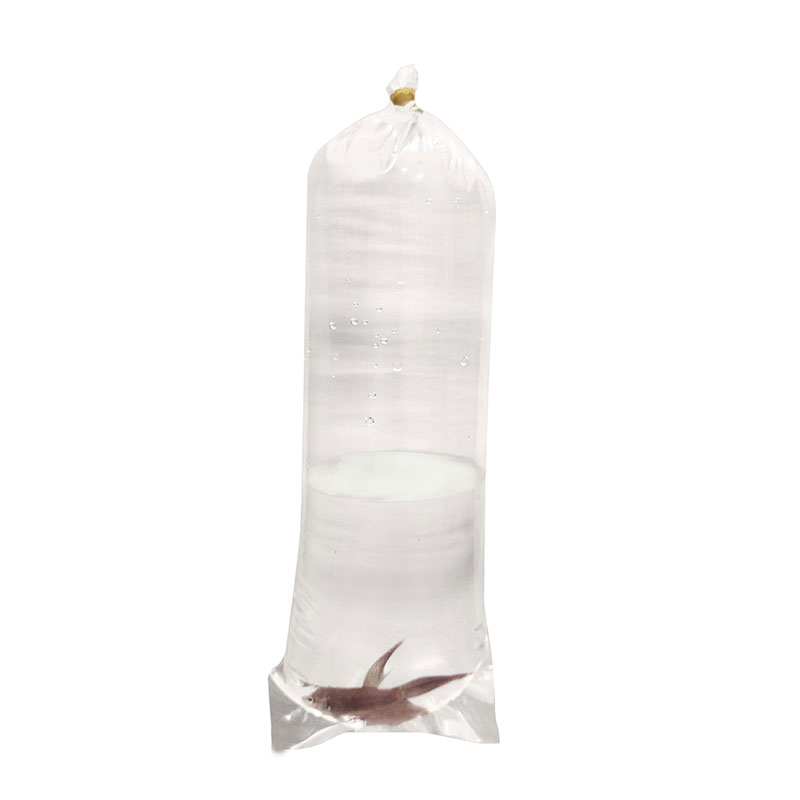 Pack of 1 kg. Round Corners Plastic Fish Bags of Size 4 x 12 Inches