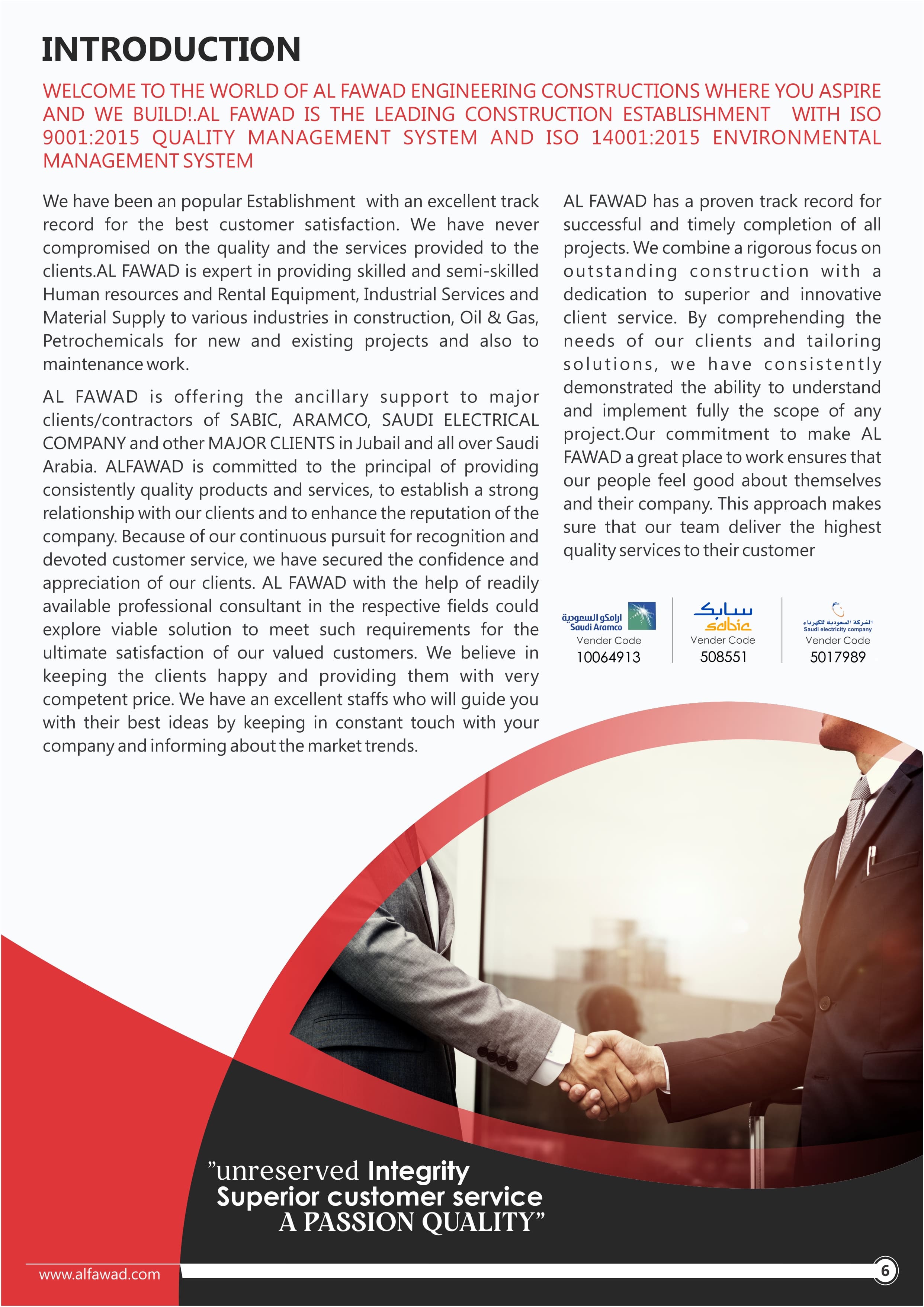 ALFAWAD Engineering & Construction Ahmed Fawad Bawzid Est.