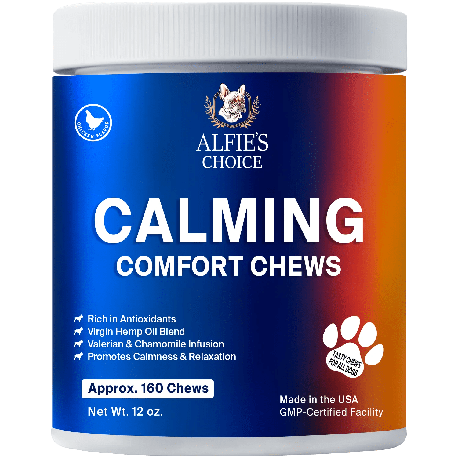 Calming Comfort Chews for Dogs 12 oz alfieschoice