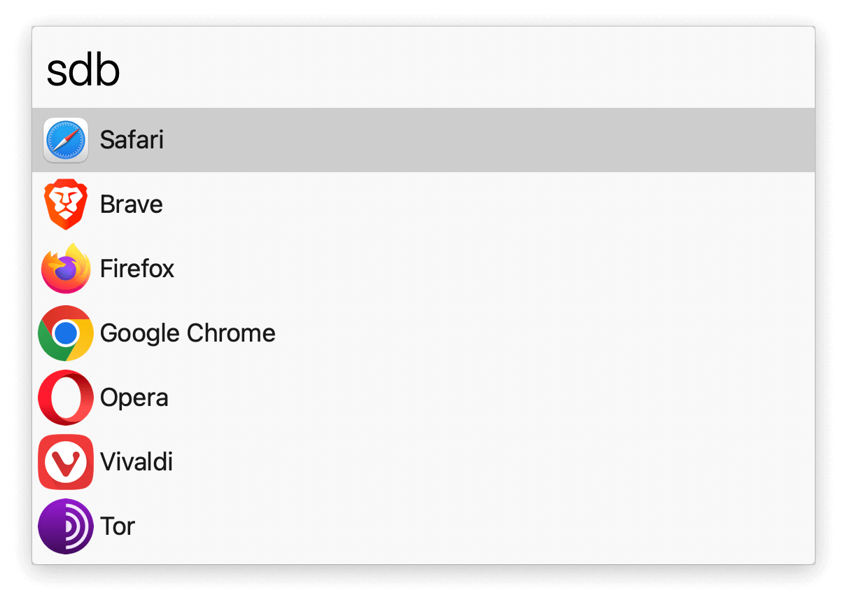 Alfred Gallery • Workflows • Set Default Browser