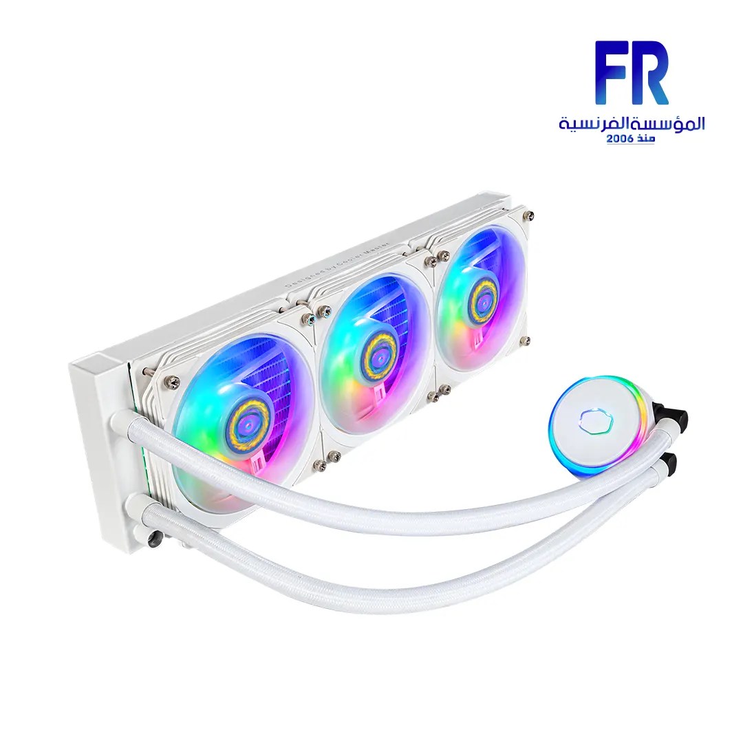 Cooler Master Masterliquid Pl360 Flux White Liquid Cpu Cooler Alfrensia