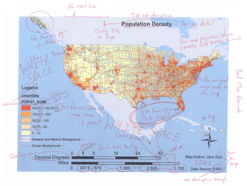 Annontated Map Of Usa “Chapter 2 Map Elements and Design Principles” in “Introduction to