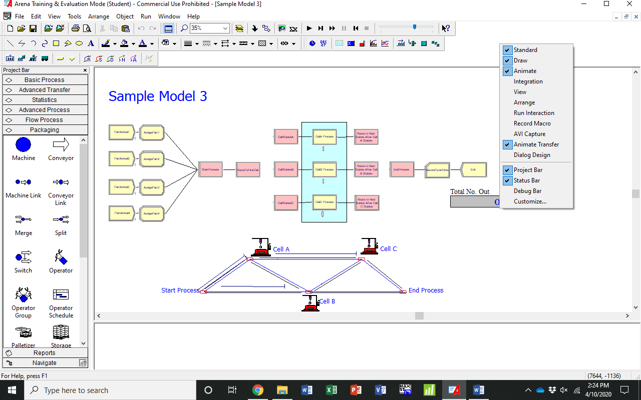 “Chapter 7 Adding Animation” in “Systems Simulation” on OpenALG