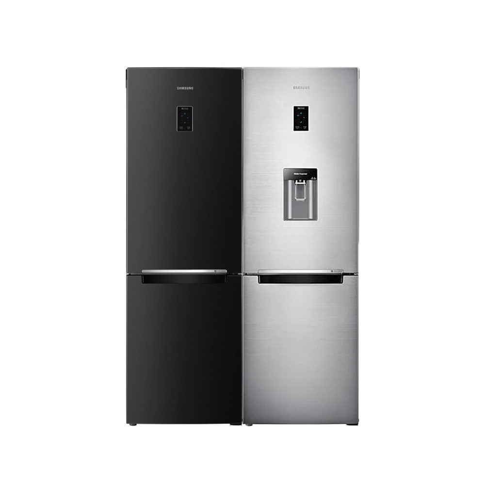 SAMSUNG REFRIGERATOR 350 LITER INVERTER BOTTOM FREEZER DIGITAL BLACK RB33J3230BC/MR Al Gameya