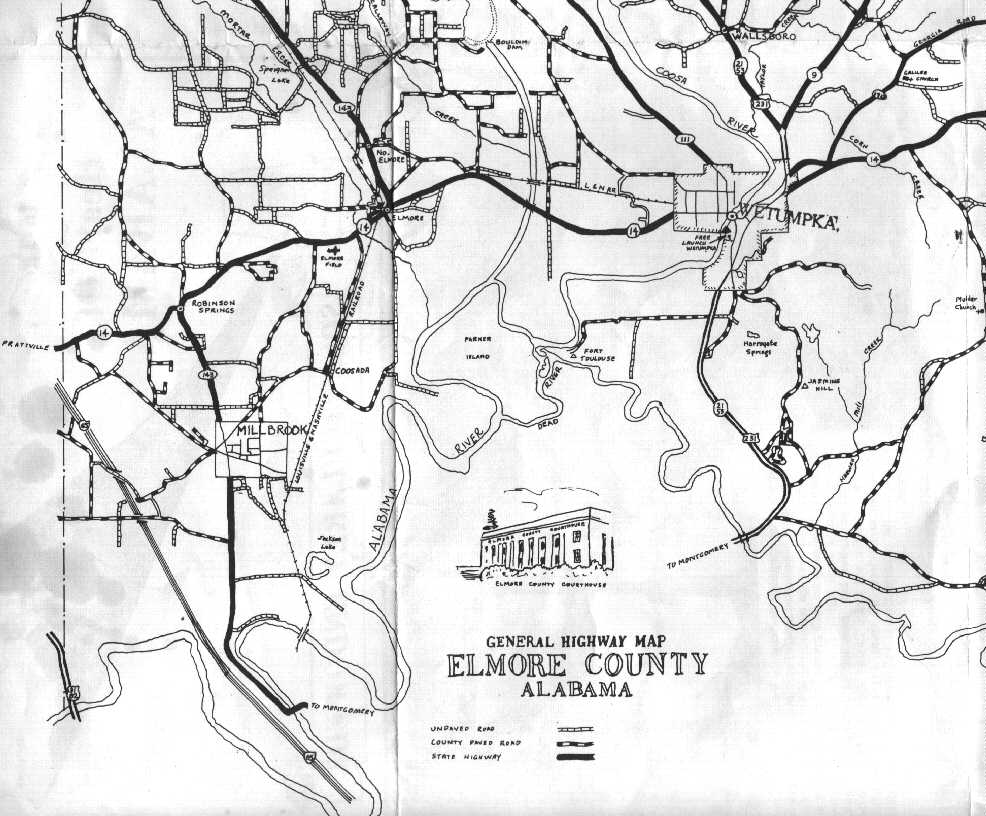 Elmore County Alabama ALGen Elmore County Maps