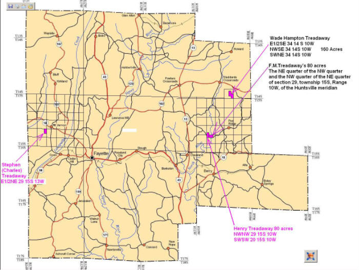 Fayette Co., AL The Treadaways of Fayette County
