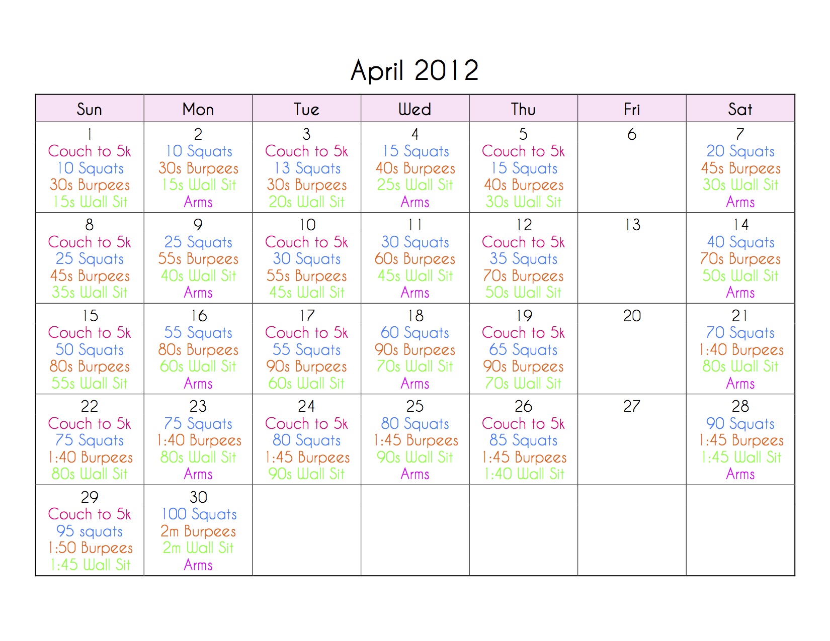 Getting Back Into Shape Couch to 5k, Couch to 5k plan, Pinterest workout