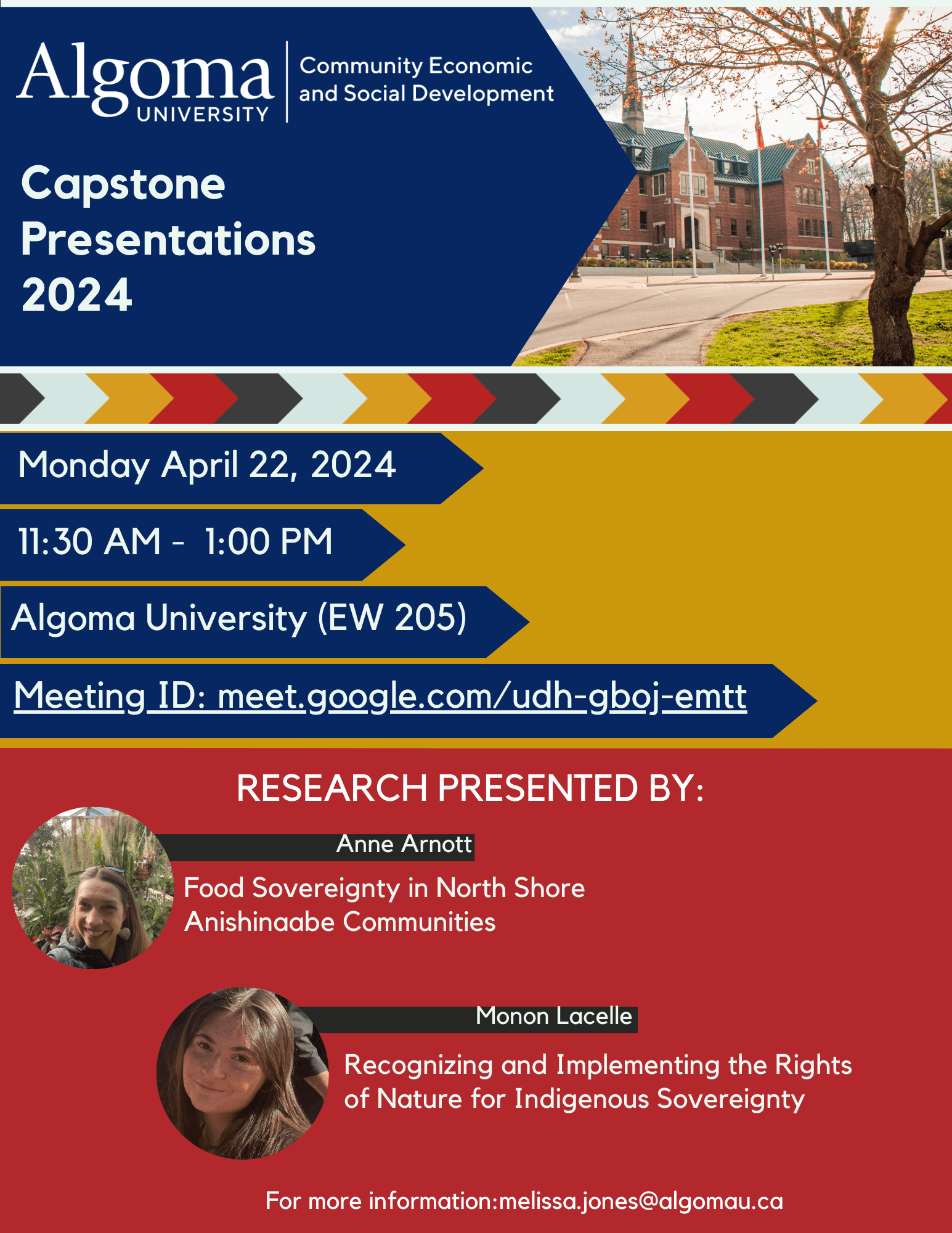 CESD Capstone Presentations Algoma