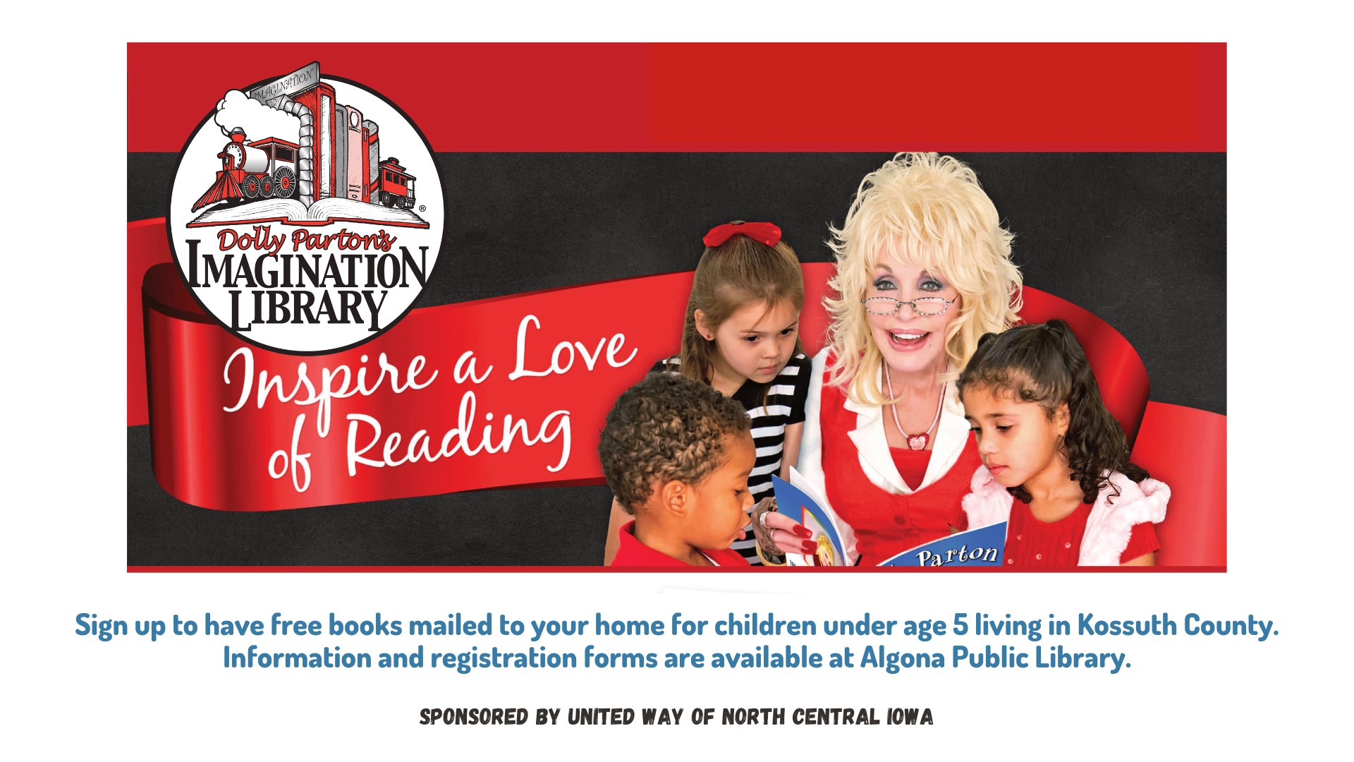 Dolly Parton's Imagination Library Algona Public Library