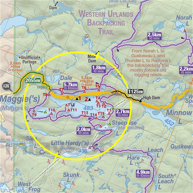 Maggie Lake Campsite T11 (Western Uplands Trail)