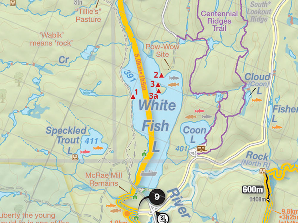 Whitefish Lake Ontario Map