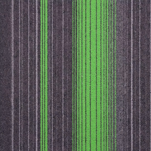 Office Carpet Tiles Green Striped (32PC) Alhamd Smartliving