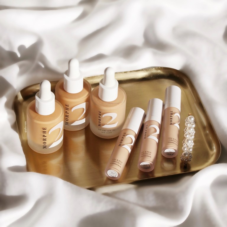 Morphe2 Hint Hint Skin Tint and Hide and Peek concealer review Alia Sam