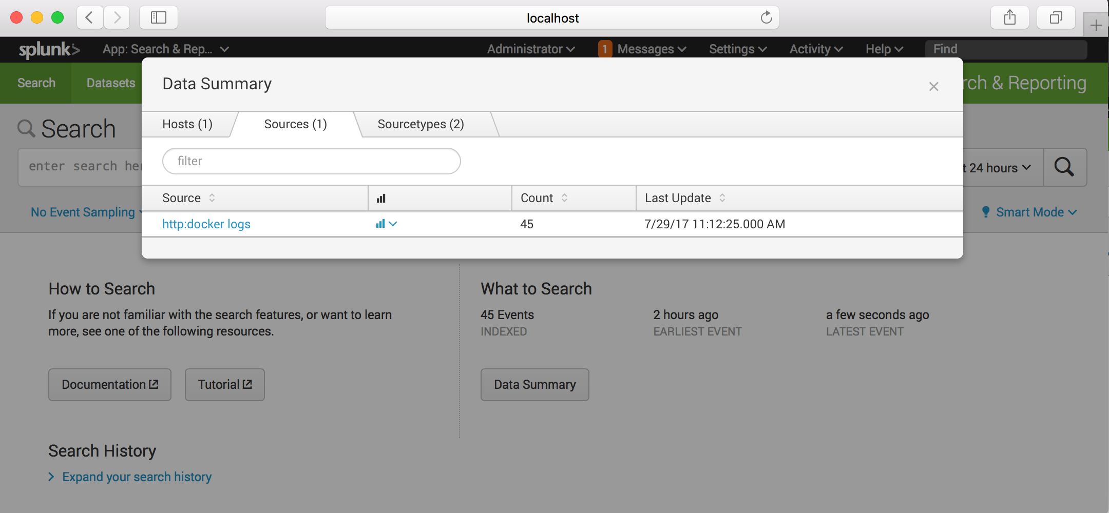 Docker Splunk logging driver Çaysever JavaMan