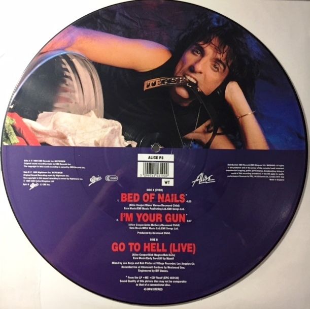 Bed Of Nails / Go To Hell UK / ALICE P3 / 12 Inch Picture Disc