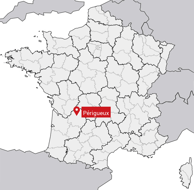 Pain Points De Perigueux Sur La Carte De France Périgueux, plongez au coeur de la capitale du Périgord blanc