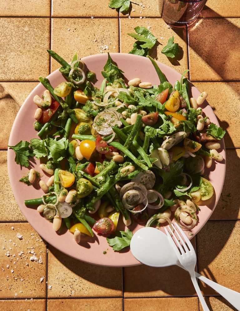 Asparagus and radish salad with caper vinaigrette Alice Zaslavsky