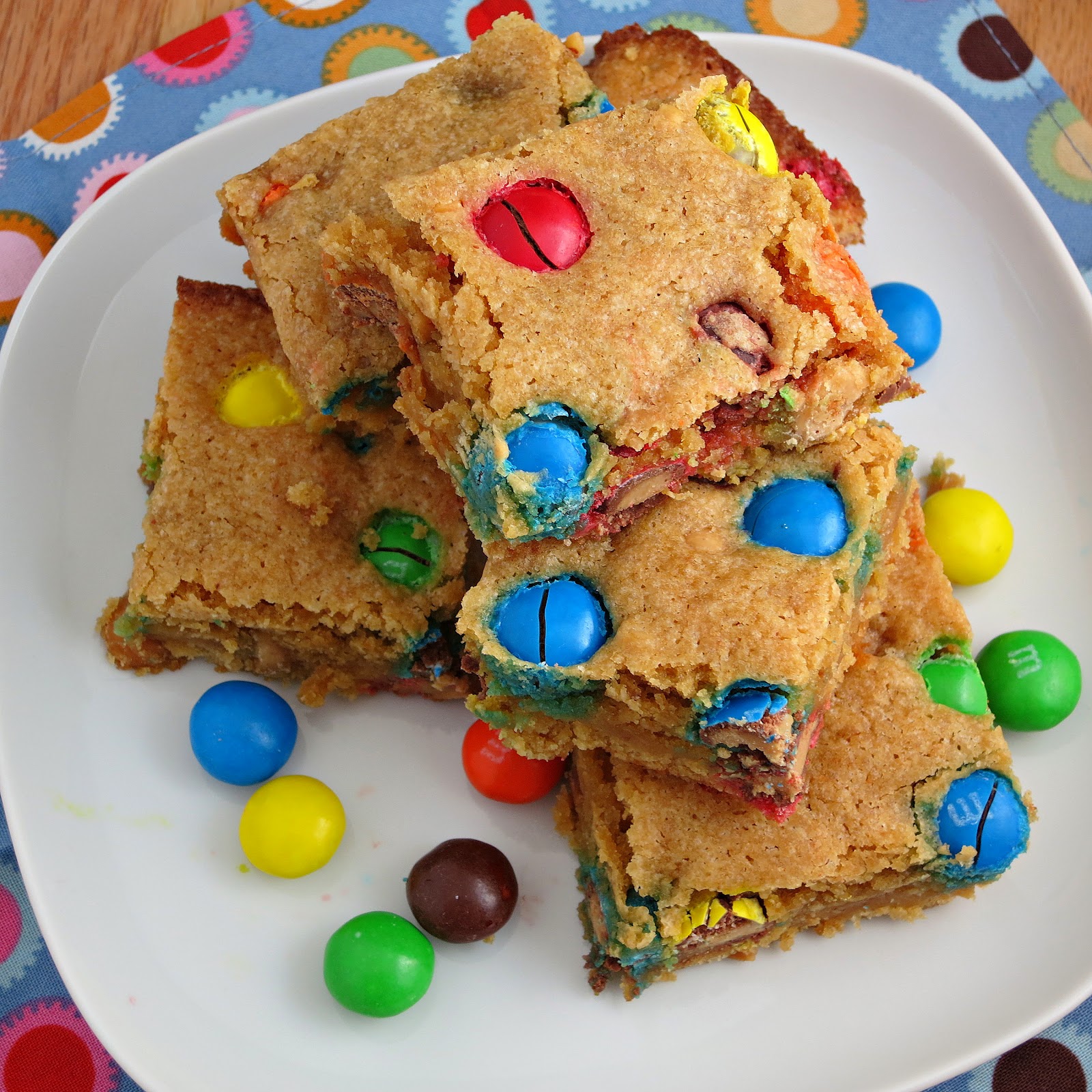 Peanut Butter M&M Blondies My Site